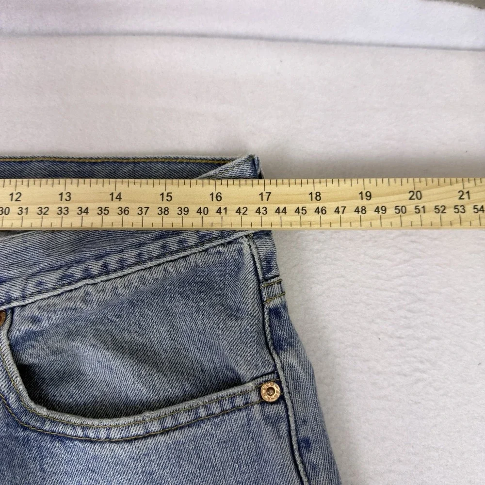 Levi's 505 Regular Fit‎ Mens 36x30 Light Wash Blue Denim Straight Leg Jeans Y2K